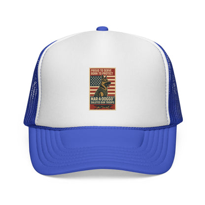Proud to Serve, Born to Protect Trucker Cap (One Size Fits Most)