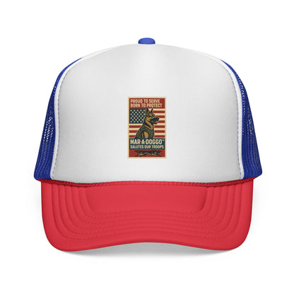 Proud to Serve, Born to Protect Trucker Cap (One Size Fits Most)
