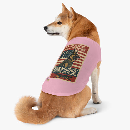 Proud To Serve, Born To Protect Dog Tank Top