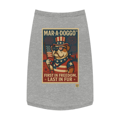 First In Freedom, Last In Fur Dog Tank Top