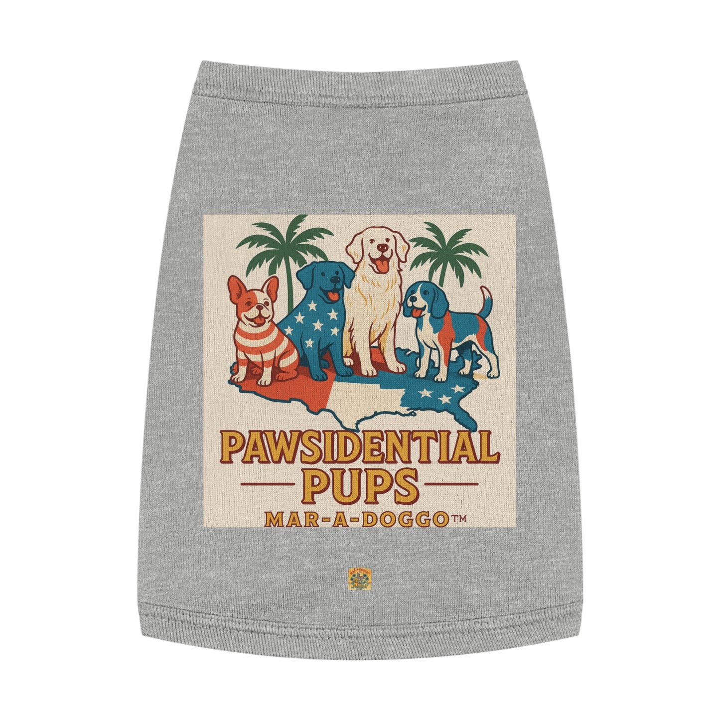 Pawsidential Pups Dog Tank Top
