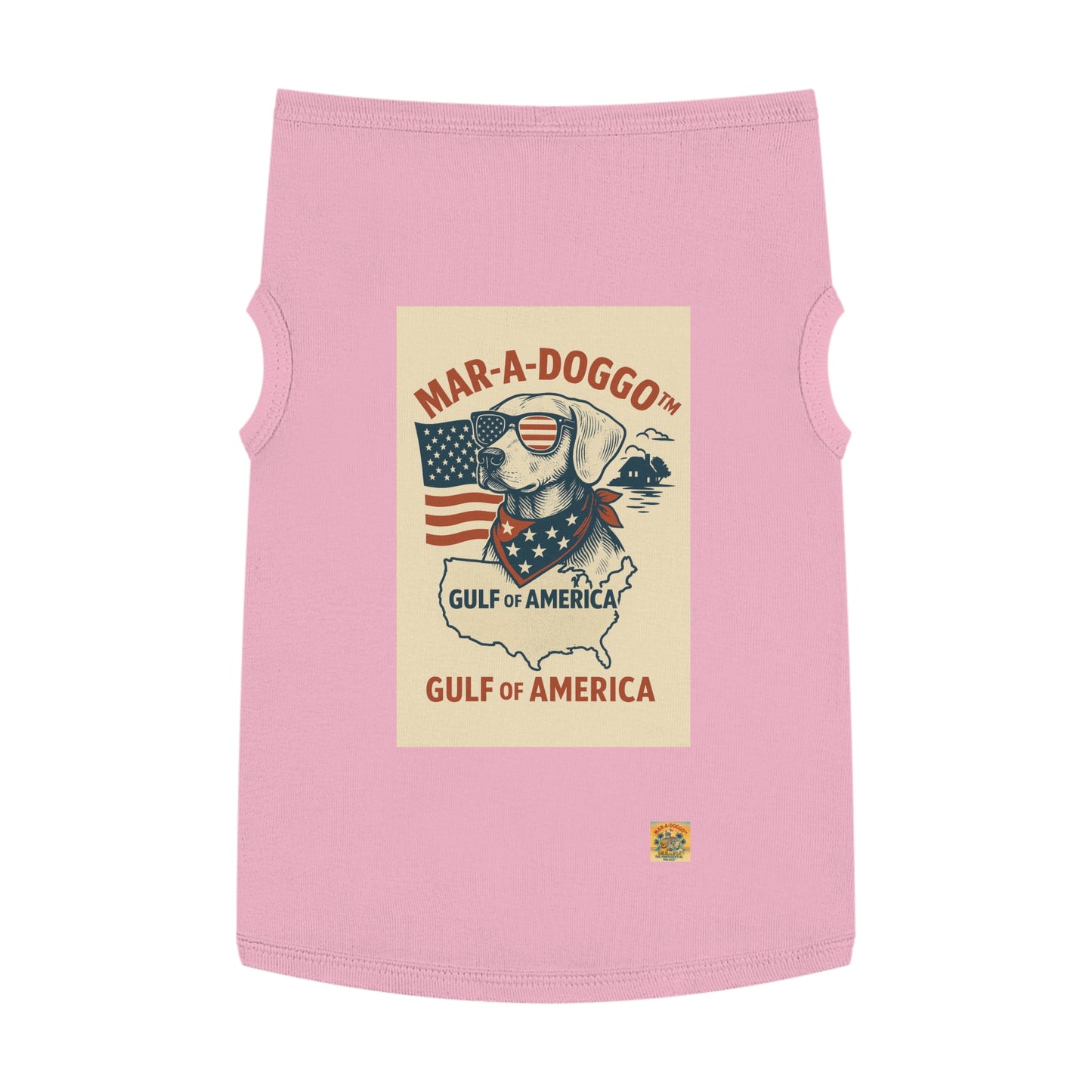 Gulf of America Say It Twice Dog Tank Top