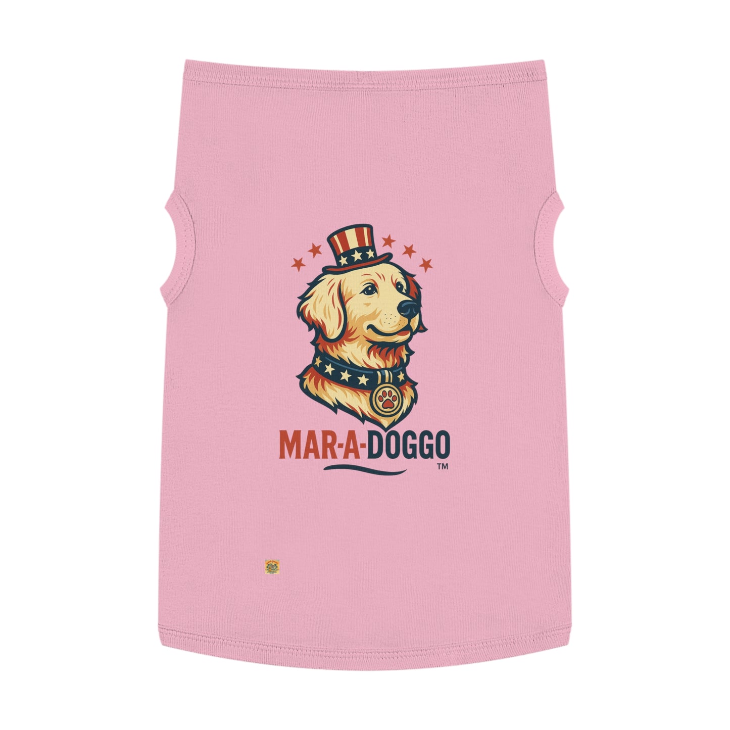 Patriotic Pup Portrait Dog Tank Top