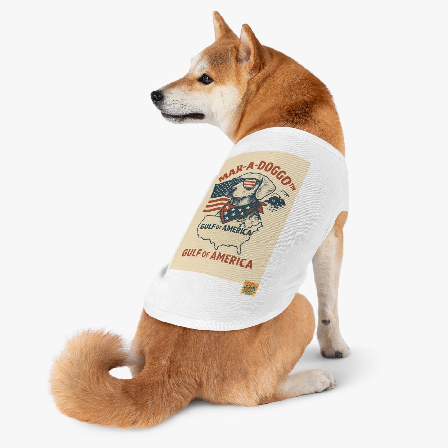 Gulf of America Say It Twice Dog Tank Top
