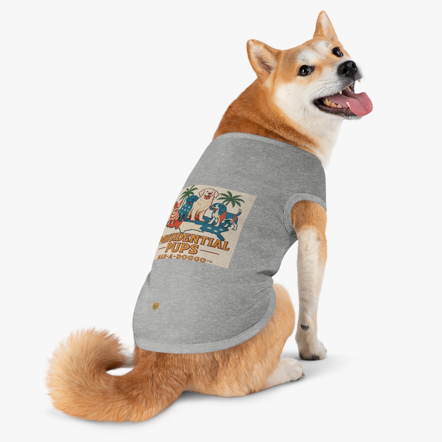 Pawsidential Pups Dog Tank Top
