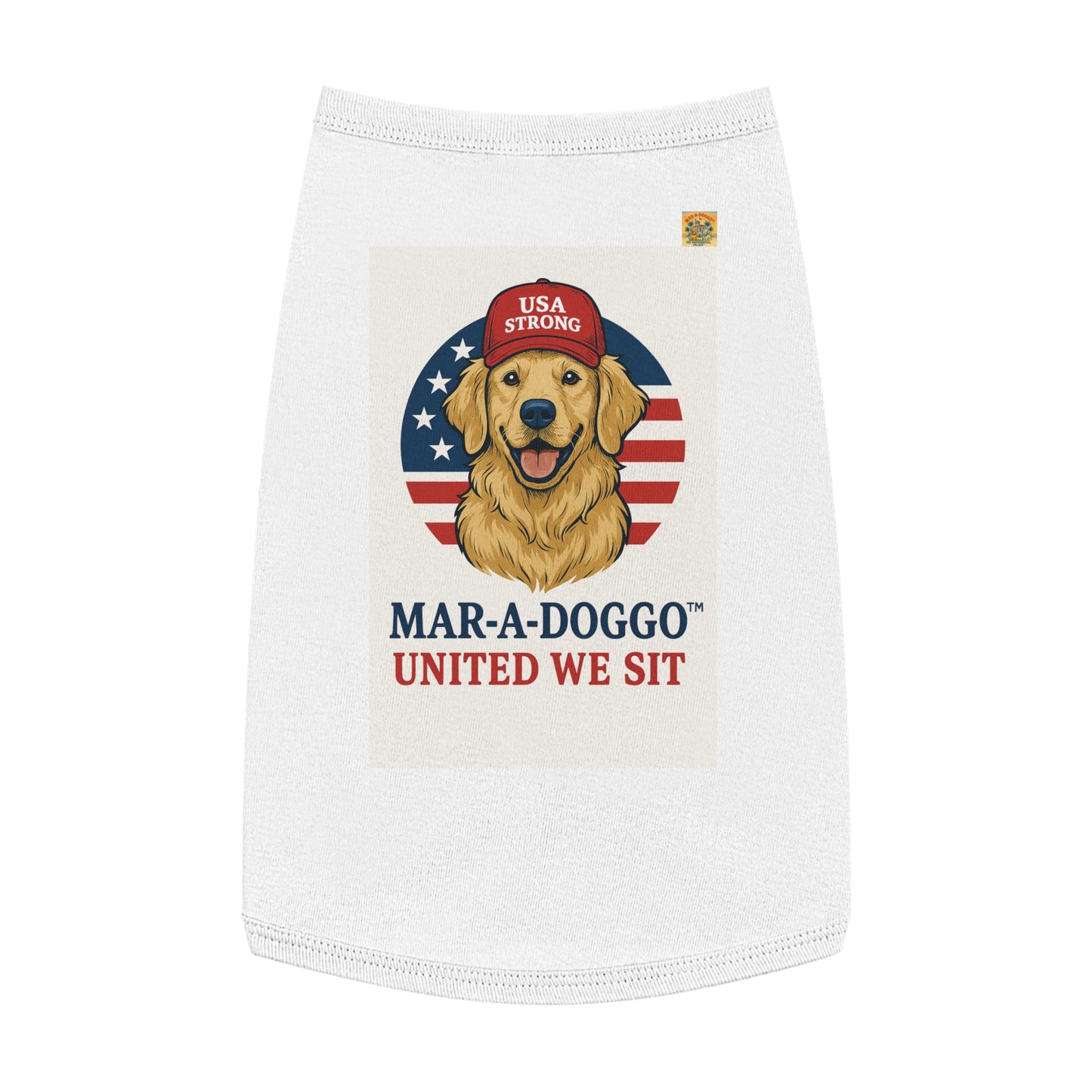 United We Sit Dog Tank Top