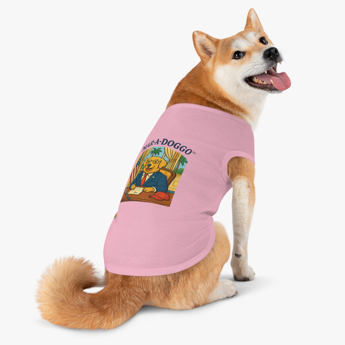 Palm Beach Style Dog Tank Top