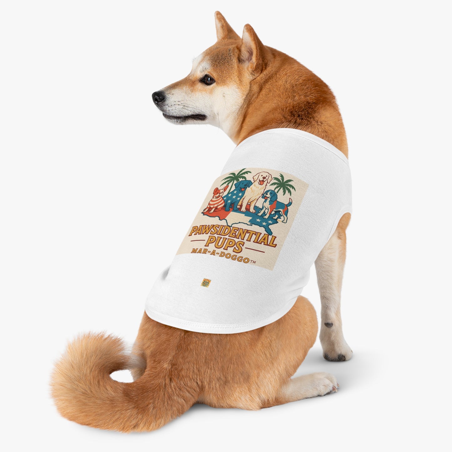 Pawsidential Pups Dog Tank Top