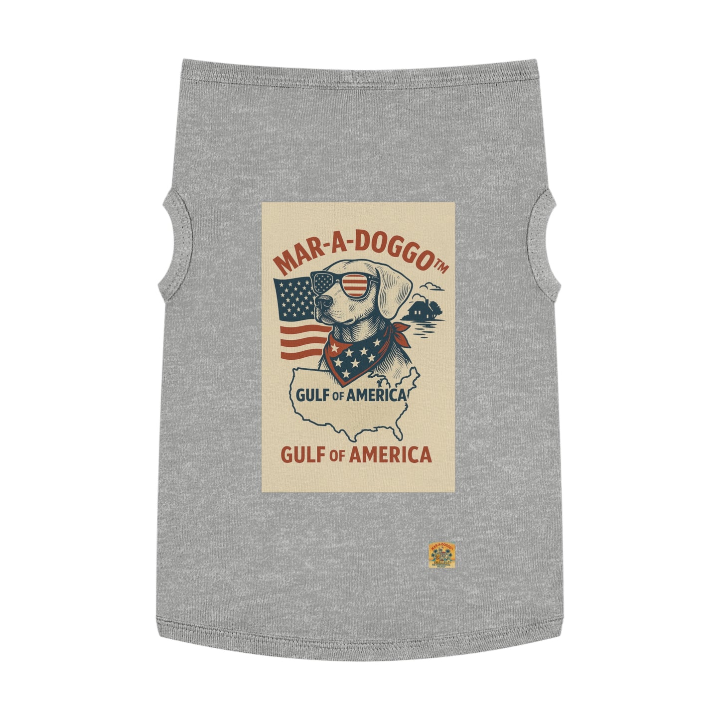 Gulf of America Say It Twice Dog Tank Top