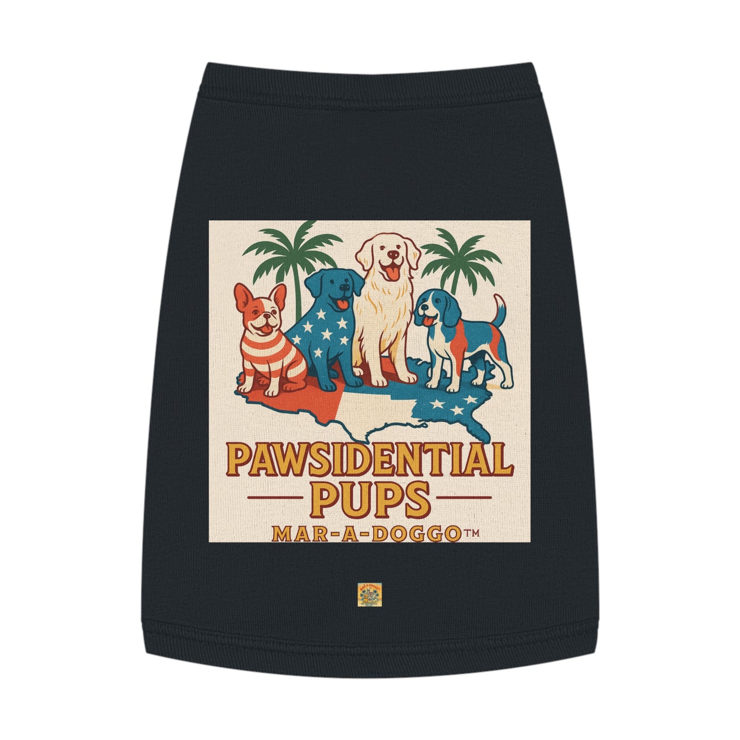 Pawsidential Pups Dog Tank Top
