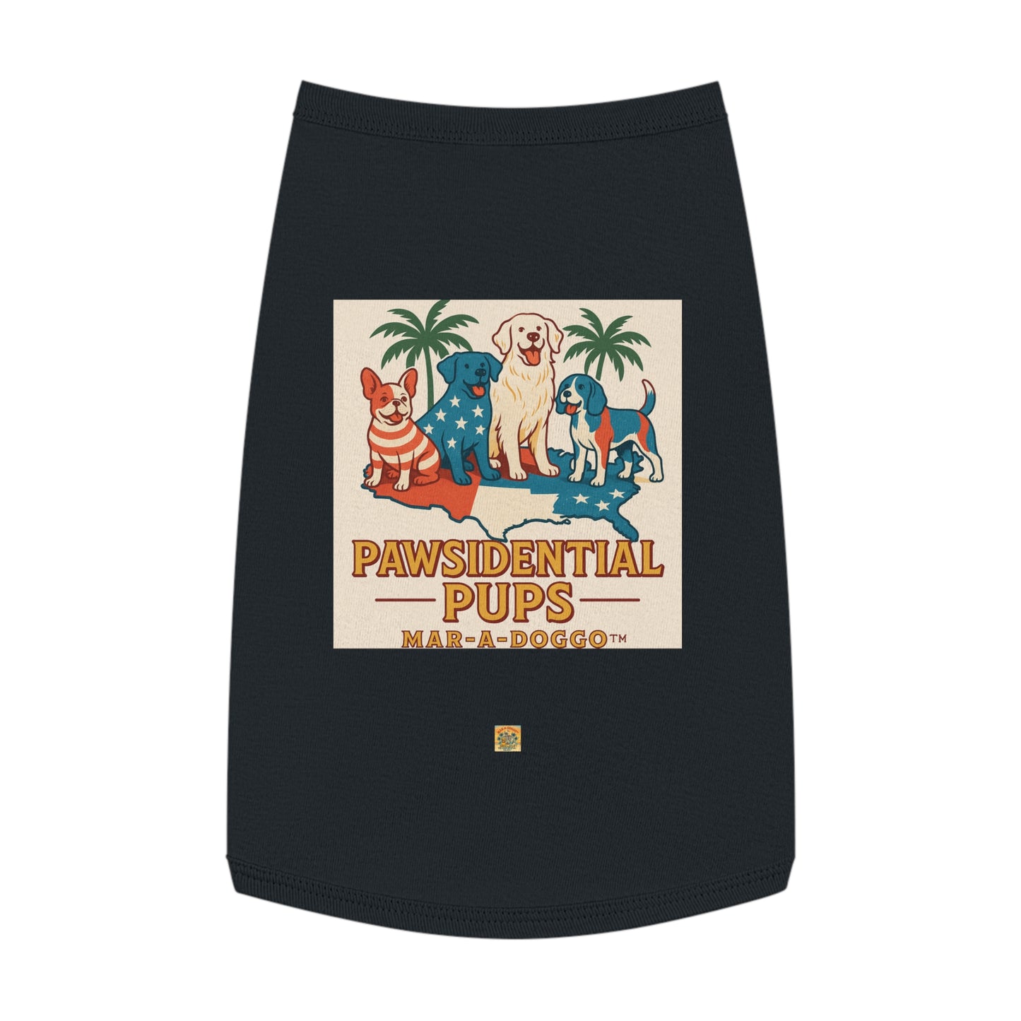 Pawsidential Pups Dog Tank Top