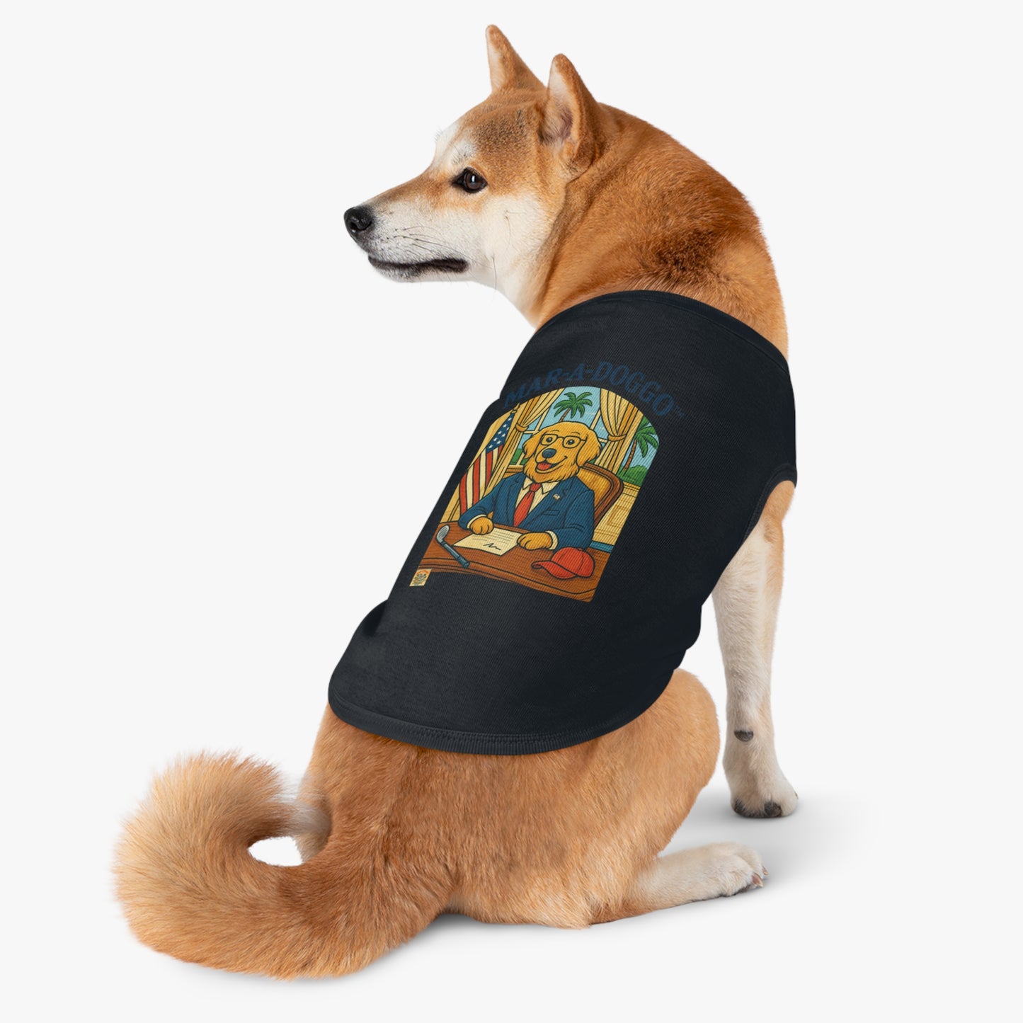 Palm Beach Style Dog Tank Top
