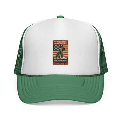 Proud to Serve, Born to Protect Trucker Cap (One Size Fits Most)