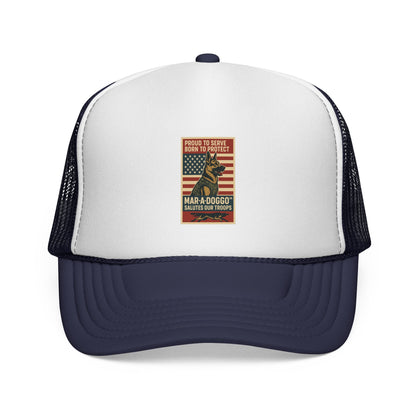 Proud to Serve, Born to Protect Trucker Cap (One Size Fits Most)