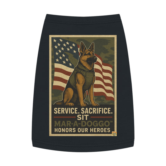 Service Sacrifice Sit Dog Tank Top