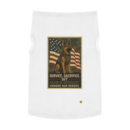 Service Sacrifice Sit Dog Tank Top