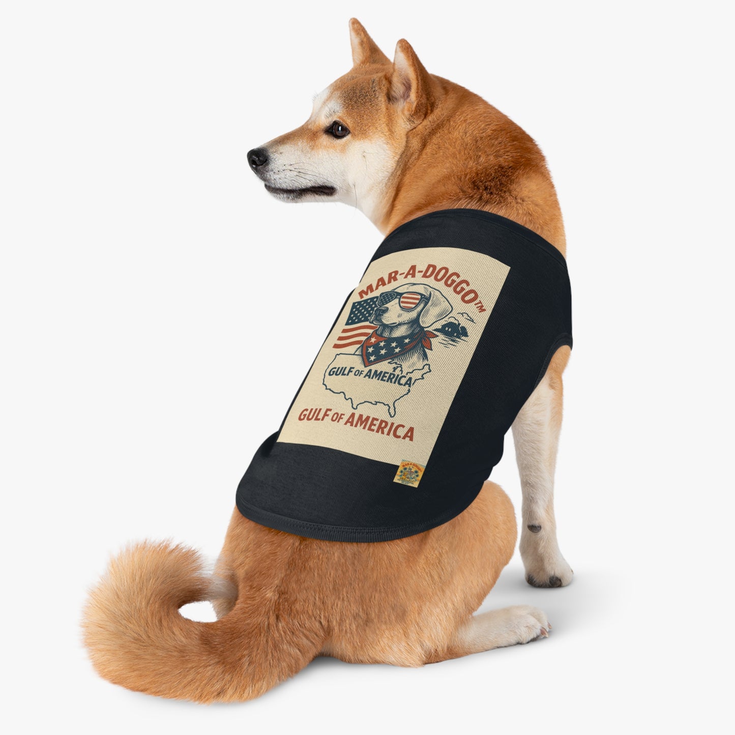 Gulf of America Say It Twice Dog Tank Top