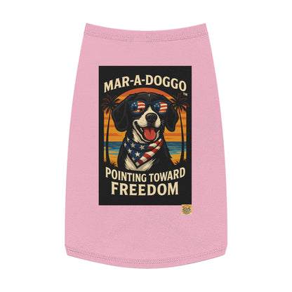 Pointing Toward Freedom Dog Tank Top