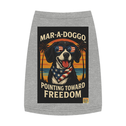 Pointing Toward Freedom Dog Tank Top